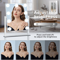 Kotdning espejo 10x desmontable en mano, precisión para maquillaje