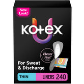 Kotex empaque frontal mostrando las dos unidades y la cantidad total, protección práctica