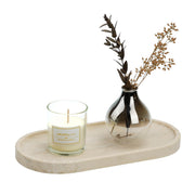 Koville tray front view showing clean lines and warm stone finish for elegant display