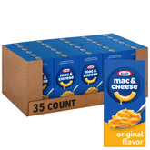 Kraft Mac & Cheese blue box front shows original flavor and convenience