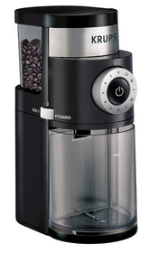 KRUPS vista frontal acero inoxidable con diseño compacto y duradero