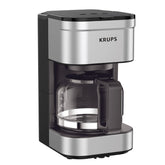 KRUPS front view showing stainless steel design and compact footprint for stylish kitchens