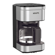KRUPS front view showing stainless steel design and compact footprint for stylish kitchens