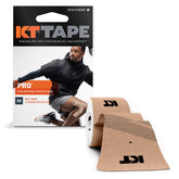 KT Tape Pro embalaje frontal mostrando las 20 tiras y el color Stealth Beige, para compra informada