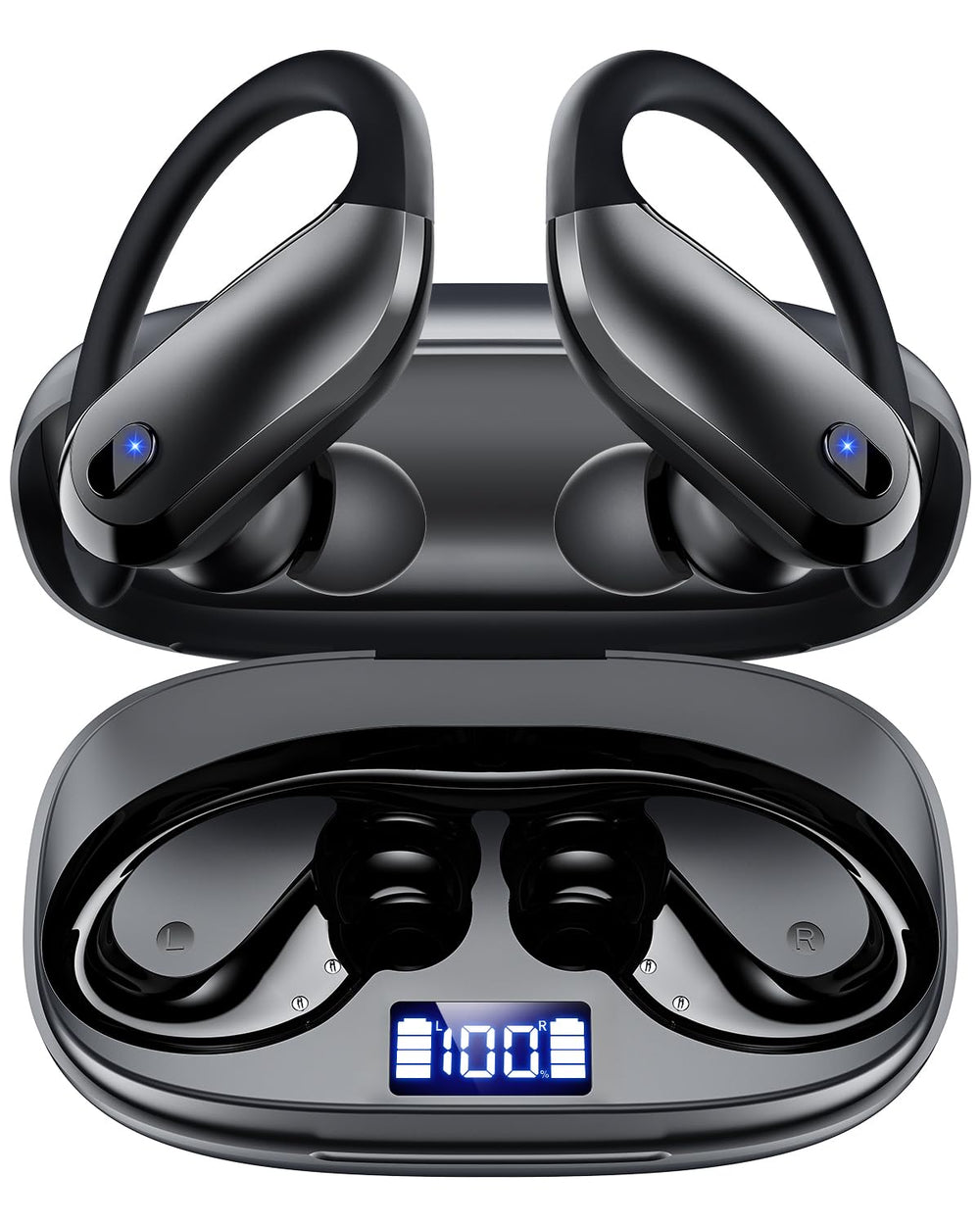 KTGEE auriculares frente con diseño compacto y sujeción segura
