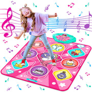 Kusntin unicorn mat front view showing colorful pads and benefits coordination