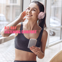 KVIDIO auriculares plegados demostrando portabilidad y ahorro de espacio