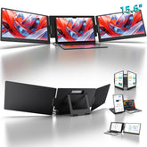 KYY front view showing dual 15.6 inch screens and expanded workspace benefit