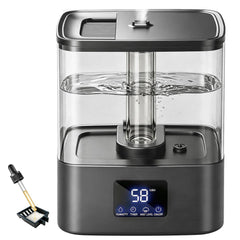KZF vista frontal del humidificador 4L con diseño elegante y control accesible