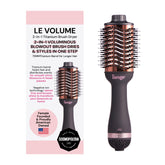 L'ANGE HAIR Le Volume front view showing tool and barrel, touting faster styling