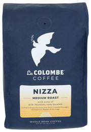 La Colombe Nizza front packaging showing 24 oz bag and clear branding for freshness