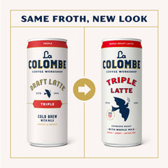 La Colombe textura de espuma cremosa que imita café de cafetería