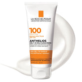 La Roche-Posay front packaging of Anthelios Melt-In Milk showing travel-size tube and SPF 100 benefit
