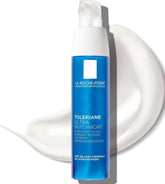 La Roche-Posay front packaging of night cream shows brand and clean design benefits