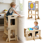 labebe front view of standing tower showing stable platform and railing benefit