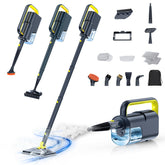 LABIGO front view of steam mop showing upright design and quick start benefit