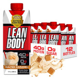 Labrada Lean Body front packaging showing salted caramel flavor and high protein benefit