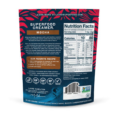 Laird Superfood primer plano del polvo cremoso con textura fina