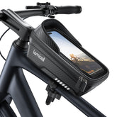 Lamicall front view of bag showing compact shape and quick release clamp for easy detach