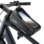 Lamicall front view of bag showing compact shape and quick release clamp for easy detach
