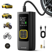 Lamicall front view of portable inflator showing compact design and fast inflation