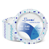 Lamosi plato frontal 10 pulgadas mostrando diseño y firmeza