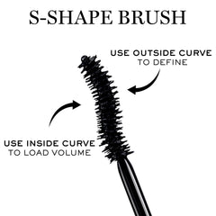 Lancôme brush profile demonstrating oversized S-shaped design for even coat