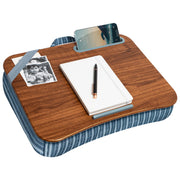 LapGear lap desk front view showing arrow stripes and stable surface benefit
