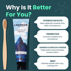 Larine co textura de la pasta en primer plano, muestra consistencia suave