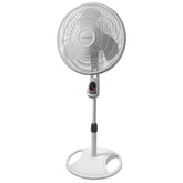 Lasko vista frontal controles electrónicos y velocidad visible, comodidad inmediata