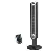 Lasko tower fan front view showing slim profile and airflow benefit
