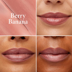 LAURA GELLER aplicación en labios mostrando color natural y confort