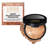 LAURA GELLER front compact view showing medium shade and compact design benefit portability