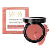 LAURA GELLER front packaging showing compact and label, easy storage benefit
