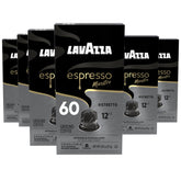 Lavazza cápsulas frontal mostrando paquete, conveniencia y marca