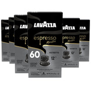 Lavazza cápsulas frontal mostrando paquete, conveniencia y marca