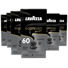 Lavazza cápsulas frontal mostrando paquete, conveniencia y marca