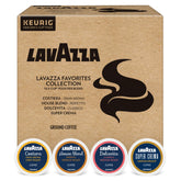 Lavazza frente del empaque con 64 cápsulas y variedad visible beneficiando la selección