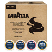 Lavazza frente del empaque con 64 cápsulas y variedad visible beneficiando la selección