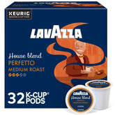 Lavazza caja frontal mostrando 32 cápsulas y conveniencia diaria