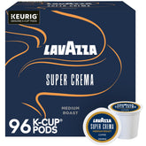 Lavazza Super Crema front box showing brand and count, convenient supply