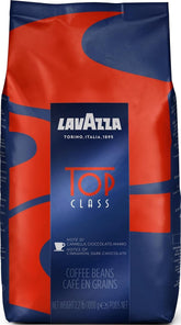 Lavazza Top Class front packaging showing bag and branding benefits aroma preservation