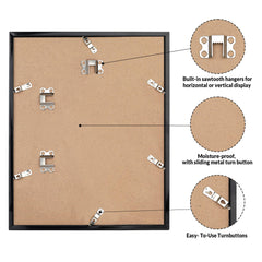 LaVie Home imagen del marco colgado vertical y horizontal para versatilidad