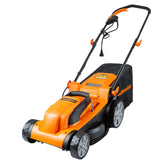 LawnMaster vista frontal mostrando diseño compacto y fácil manejo