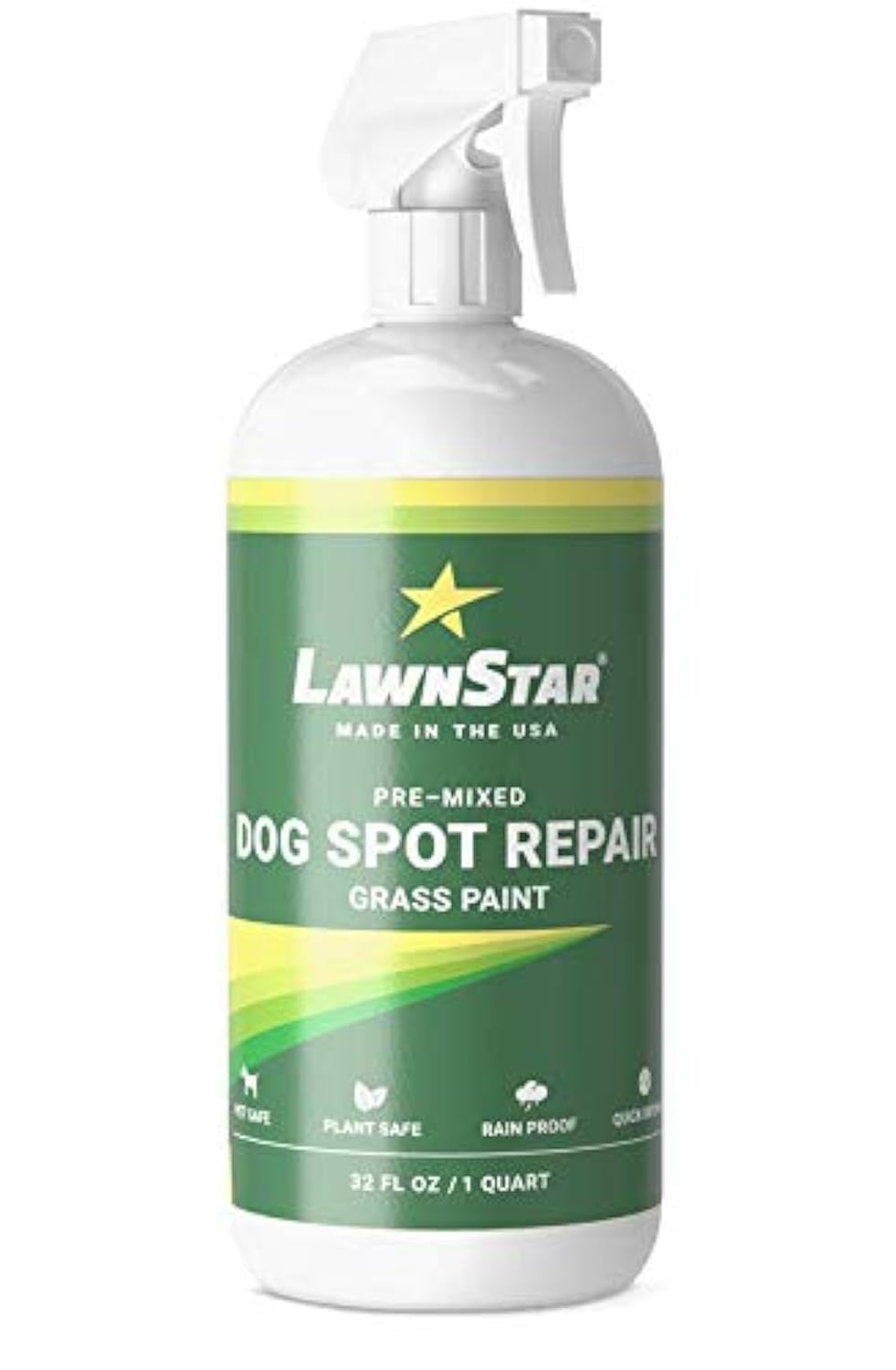 LawnStar envase frontal 32oz listo para aplicar, cubre manchas rápido
