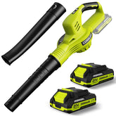 LAZYBOI front view with batteries showing quick cordless cleanup benefit