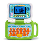 LeapFrog front view of LeapTop Touch showing convertible screen and handle for portability