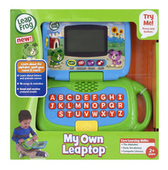 LeapFrog My Own Leaptop en modo Mensajes con niño simulando enviar emails y mejorar lenguaje