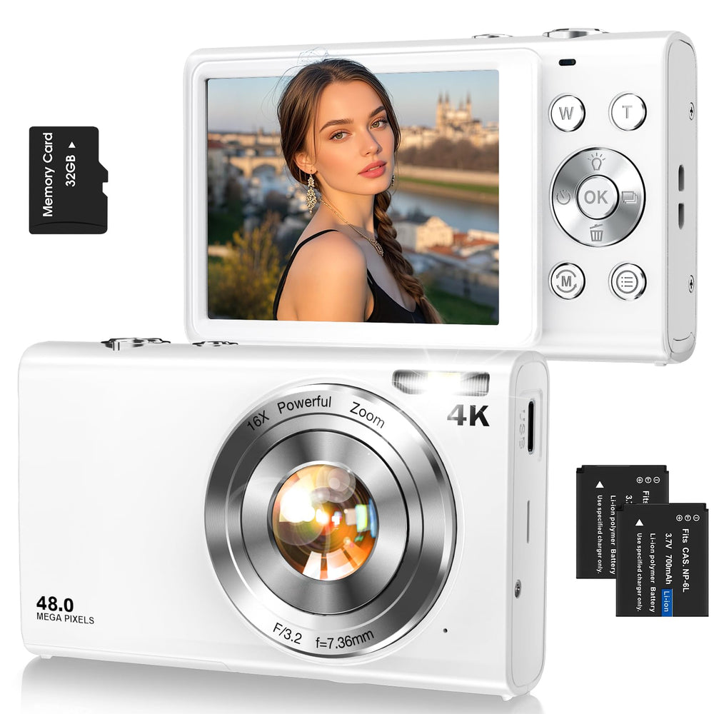 Lecnippy front view showing compact body and lens, ideal for travel shooting