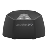 LectroFan EVO front view charcoal showing compact unit and easy placement benefit